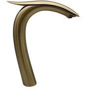 Resim Pure Swan Çanak Lavabo Armatürü Altın Elg-114 