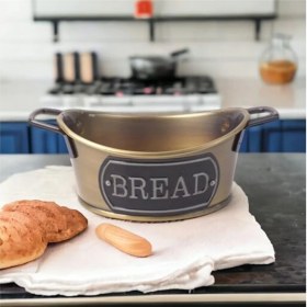 Resim Feyza Design Gondol Lüks Ekmek Sepeti Kaplama, Galvaniz Dayanıklılığı ve Şık Tasarım 