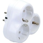 Resim De - pa Topraklı Golyat Fiş - Priz - Priz Çoğaltıcı - Papatya - 10009 3'lü 