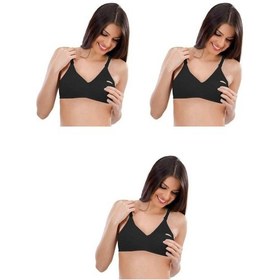 Resim 3'lü Paket Emzirme Sütyen Ekonomik Paket Pamuklu 001 