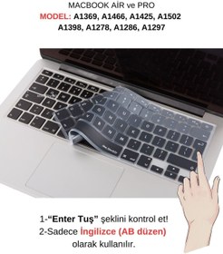 Resim Mcstorey Macbook Klavye Air Pro Için Ombre (UK-EU INGİLİZCE) (ESKİ USB'Lİ MODEL 2008-2017) Ile Uyumlu 