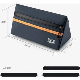 Resim Dancemonkey Rockbros 1.3l Üçgen Kiriş Çantası - Ordu Yeşili, Polyester, Bisiklet İçin Depolama Kesesi Altın 