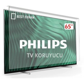 Resim Bestekran Philips 65" Inç 65pus7502 Tv Ekran Koruyucu 165 Ekran 4k-8k Smart Kırılmaz Paneli 