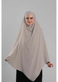 Resim Hürrem Bone Sütlü Kahve Pratik Hazır Geçmeli Tesettür Eşarp Krep Bağcıklı Sufle Hijab 2313 26 