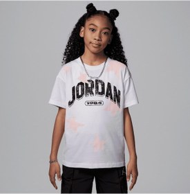 Resim Nike Nıke Jordan Jdg Jordan Sıx Flowers Ss Tee Kız Çocuk Tişört 45d731 001 001 Çok Renkli 