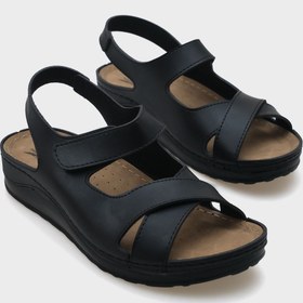 Resim Capone Outfitters Anatomik Yumuşak Konforlu Taban Dolgu Topuklu Anne Sandalet 