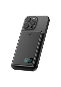 Resim Pw595 5.000 Mah Dijital Göstergeli 20w Type-c Ve 15w Kablosuz Şarj Pd Hızlı Şarj Magsafe Powerbank - Düz Renkli 