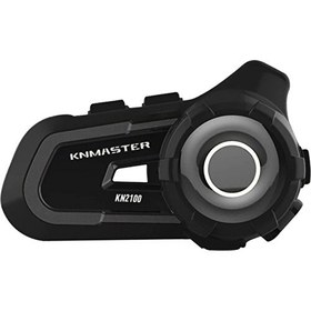 Resim Knmaster Kn2100 Motosiklet Kask İnterkom Bluetooth Intercom Kulaklık Seti Siyah 