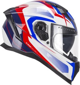 Resim CGM 311G BLAST SPORT KAPALI MOTOSİKLET KASKI Beyaz-Mavi S 