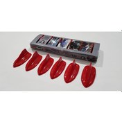 Resim Egea Uyumlu Mini Shark Balina Anten Seti 6 Lı Balık Sırtı Süs Anten Kırmızı 