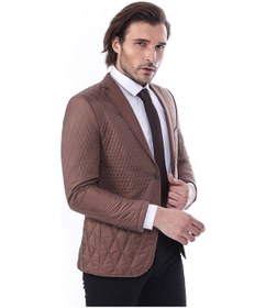 Resim 3 Cepli 2 Düğmeli Kapitone Erkek Taba Kısa Ceket - Wessi Taba 