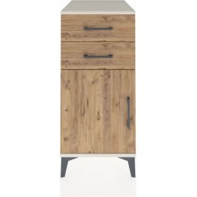 Resim Kronos Komodin Tek Raflı 2 Çekmeceli Tek Kapaklı 44X59X96 Aytaşı-Çam 