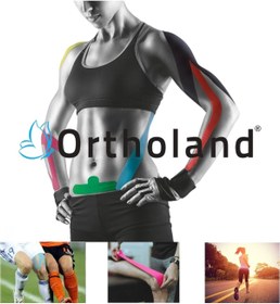 Resim Kırmızı Renk Kinesi Band Sporcu Kas Ağrı Bandı Kinezyo Tape 