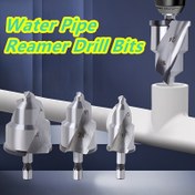 Resim 3'lü Hassas Boru Genişletici Matkap Ucu Seti - 6.35mm Altıgen Sap, PVC & Plastik Borular için İdeal, Su Boruları için Adım Matkap Uçları, PPR Boru Genişletici, Musluk Genişletici, Delme Aracı Dahil 