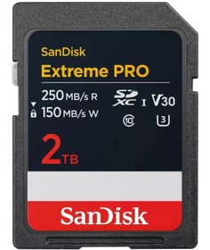 Resim Sandisk SDSDXXD-2T00-GN4IN 2 TB 250/150MB/S SDXC Hafıza Kartı 