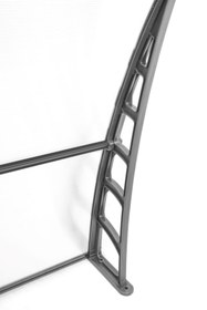 Resim Genel Markalar LUPIN Kapı Pencere Üstü Pratik Sundurma 105x120 cm - Şeffaf 