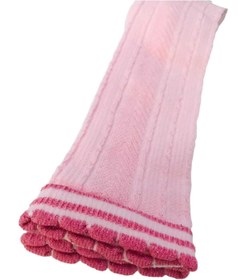 Resim LUCYK&KİDS Diz Altı Kenarı Sim Iplikli Çocuk Çorap Pembe-krem-beyaz 5-6-7-8-9-10-11-12 Yaş 
