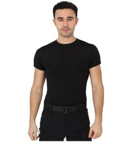 Resim Kordak Erkek Siyah Microfiber Tişört Kısa Kol Micro Spor Outdoor T Shirt Siyah 