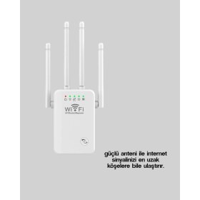 Resim Yüksek Hızlı Parazit Önleyici Wifi Repeater Router 