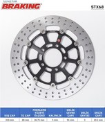 Resim Suzukı Dl 650-1000 Kawasakı Klv 1000 Yuvarlak Ön Fren Diski Ön İki Takım Kullanır 2004-2022 