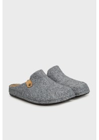 Resim Buratti Keçe Kışlık Ev Erkek Terlik 6711004 Füme 