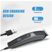 Resim Yifomall Çok İşlevli Elektrikli Sakal Tıraş Makinesi Lcd Dijital Ekran Yıkanabilir Kablosuz Elektri Tıraş Makinesi 