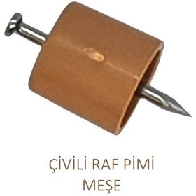 Resim Çivili Raf Pimi Meşe 25 Adet Meşe 