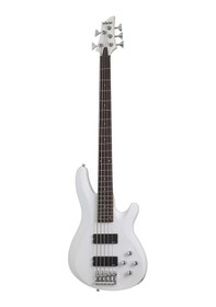 Resim Schecter C-5 Deluxe 5 Telli Bas Gitar Satin White 