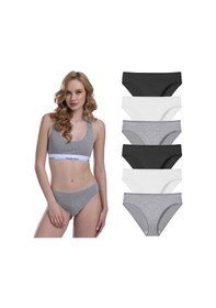 Resim Likralı 6'lı Kutu Premium Slip Külot Laura G-006 A Resimdeki Renk 