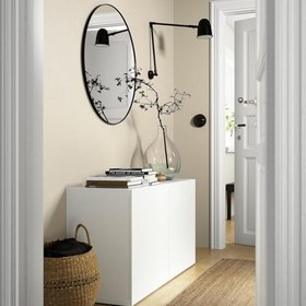 Resim Dolap kombinasyonu, beyaz, 120x42x65 cm, LAPPVIKEN 