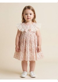 Resim Zekids Kız Bebek Çiçekli Tasarım Elbise-17228 Çok Renkli 