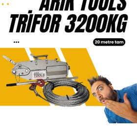 Resim ARIKTOOLS Arık Tools Trifor Halatlı Çektirme 3200 kg. - 20 mt. 