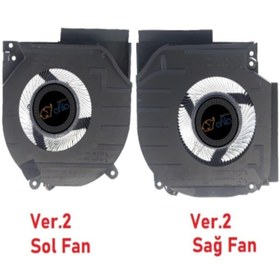 Resim Afila HP Victus Gaming 16-r1073nt (9J274EA) Notebook Fanı - Ver.2 - 12Volt (Sol Fan) 