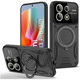 Resim Xiaomi Redmi Note 13 Pro 5g Kılıf Magsafe Halkalı Gold Detaylı 