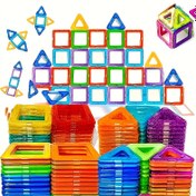 Resim Manyetik Yapı Blokları Büyük Boy ve Mini Boy DIY Mıknatıslar Oyuncaklar Çocuklar İçin Tasarımcı İnşaat Seti Hediye Çocuk Oyuncakları Halloween Hediyeleri 