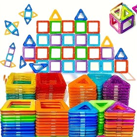 Resim Manyetik Yapı Blokları Büyük Boy ve Mini Boy DIY Mıknatıslar Oyuncaklar Çocuklar İçin Tasarımcı İnşaat Seti Hediye Çocuk Oyuncakları Halloween Hediyeleri 