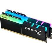 Resim Gskill Trident Z RGB 32GB (2X16GB) DDR4 4266Mhz F4-4266C19D-32GTZR Gskill