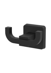 Resim Dark Serisi Siyah Paslanmaz Duvara Monte Banyo Bornoz Askılığı 2'li Siyah 