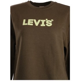 Resim Levi's Erkek Oversize Sweatshirt - Günlük Kullanım - Rahat Kumaş Yeşil 