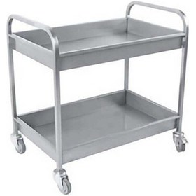 Resim Erginoks Bulaşık Toplama Arabası-komple Krom-2 Kat Havuzlu Tabla-50x97x95 Cm-96439 