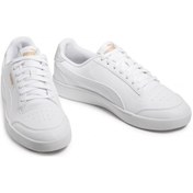 Resim Puma 309668 08 Shufle Beyaz Erkek Günlük Sneakers Ayakkabı Beyaz - Gri | Orijinal 