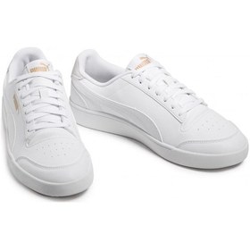Resim Puma 309668 08 Shufle Beyaz Erkek Günlük Sneakers Ayakkabı Beyaz - Gri | Orijinal 
