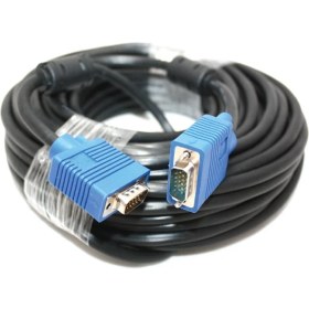 Resim Ata Elektronik 5m 5mt 5 Metre Siyah VGA Wga Kablo Monitör LCD LED Tv Televizyon Projeksiyon Kablosu 