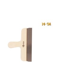 Resim İzmir Fırça Ahşap Eğri Saplı Çelik Spatula - 30 Cm. 