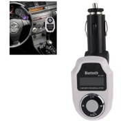 Resim Mp3 Çalar Bluetooth Handsfree Fm Verici, Destek Tf / Sd Kart Ve Usb Bağlantı Noktası Beyaz 