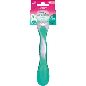 Resim Wilkinson Sword Quattro Smooth Sensitive Kullan At Tıraş Bıçağı - Gratis 