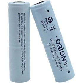 Resim Orion 2.4V Ni-Cd Sc 2200MAH ŞARJ Edilebilir Pil 