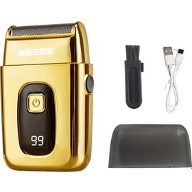 Resim Challenger Weem Erkekler İçin Profesyonel Elektrikli Tıraş Makinesi Wm 306 Altın Renk Kompakt Taşınabilir Usb Şarj Yüksek Verimli 5 Renk Seçenekli 
