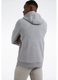 Resim Reebok Id French Terry Sl Logo F Gri Erkek Eşofman Üstü Gri 