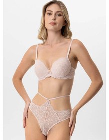 Resim Pierre Cardin Push Up Kaplı Sütyen Takım Pudra 